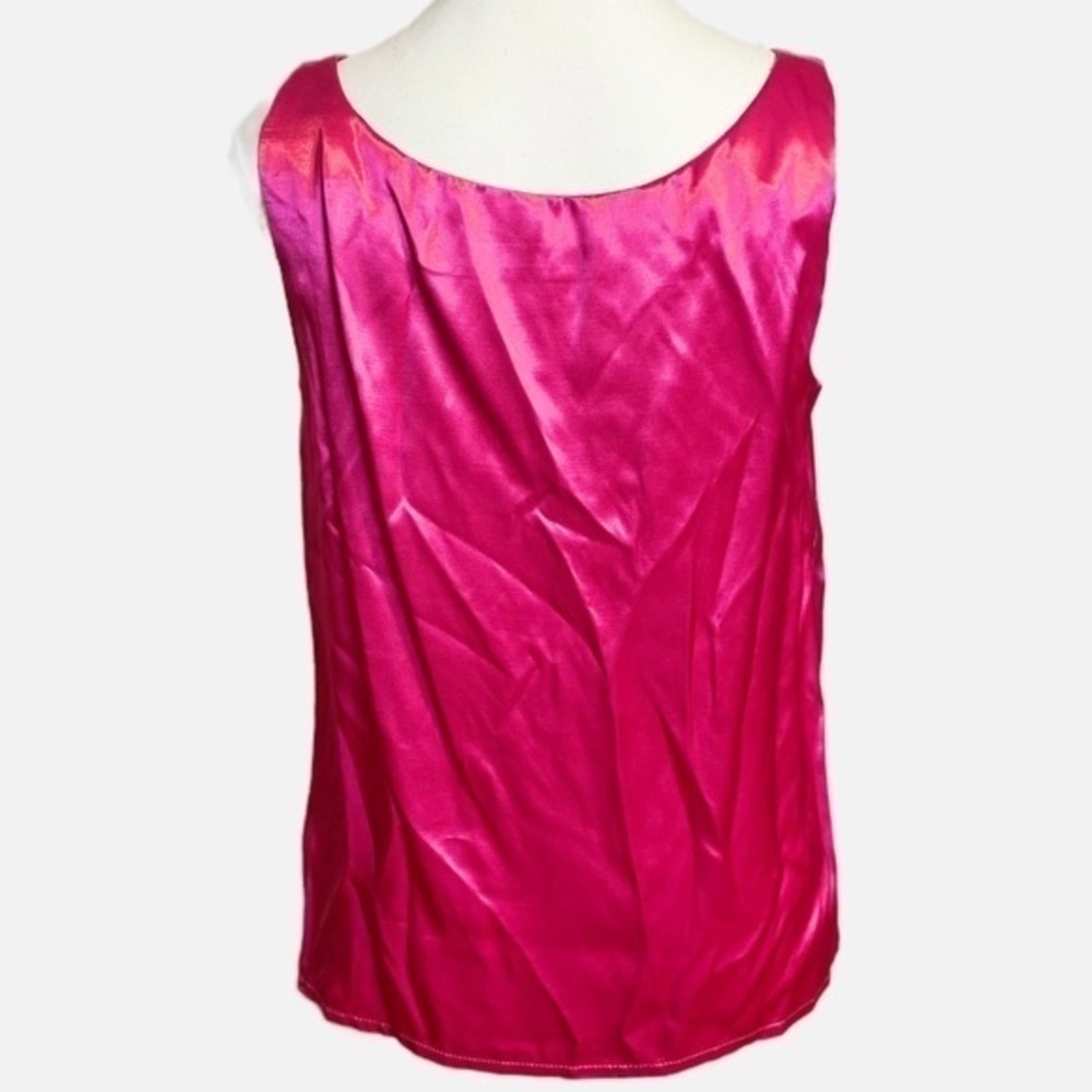 Night Lights Vintage Pink Silk Tank Top - Picture 2 of 6